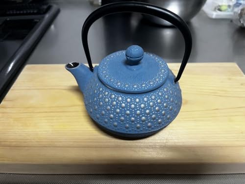 南部　鉄びん　　青 楽天市場】鉄瓶 青の通販